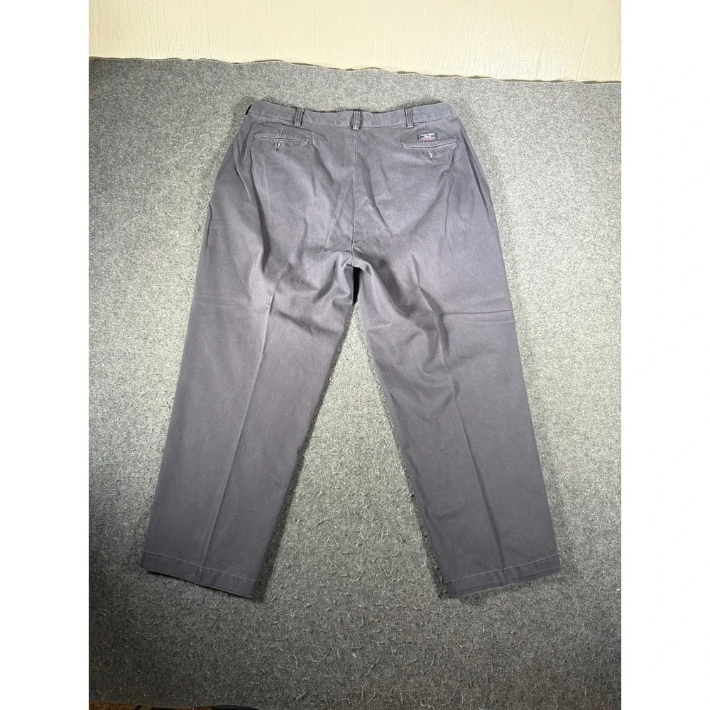 VTG Polo Ralph Lauren Andrew Pant Mens 40x29 Navy Pleated Classic Chino 40